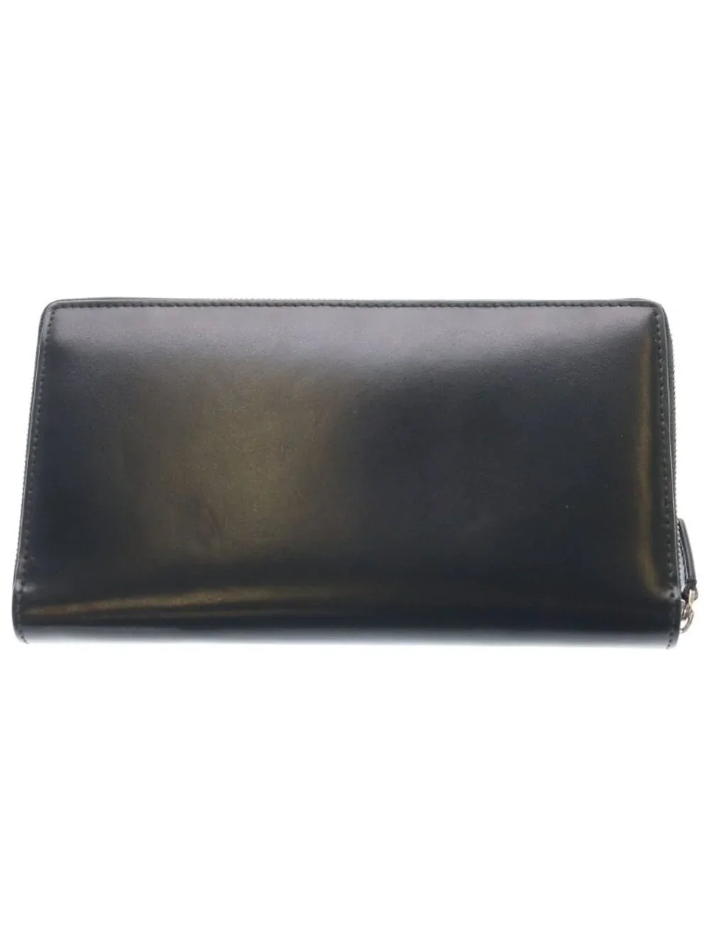 Balenciaga Continental Leather Wallet Black